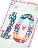 Ladybird and Butterfly 10th Birthday Card