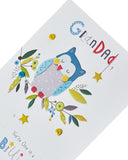 Embossed Owl Father's Day Card For Grandad