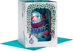 Disney The Little Mermaid Canoe Design Paper Wonder Musical & Light Any Occasion Card