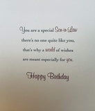 Son-in-Law Birthday Card - Red Wine