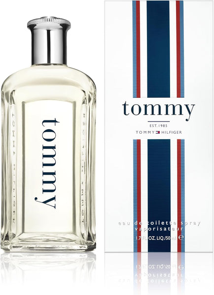 Tommy Hilfiger – Tommy Eau de Toilette 50 ml – Perfume for Men – Fougère Fragrance – Citrus and Fruity Notes – Transparent Glass Bottle