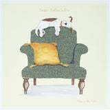 UK Greetings Father's Day Card for Him - Dog & Chair Design