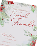 Christmas Card for Friend - Mistletoe & Verse Design