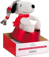 Snoopy Christmas Tree Topper – Festive Red & White Peanuts Design