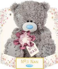 Me to You Tatty Teddy 'Wonderful Nan' 15cm Plush Bear On Gift Plinth - Official Mother's Day Collection
