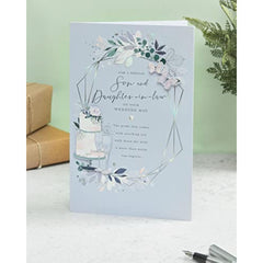 Son and Daughter in Law Wedding Day Card