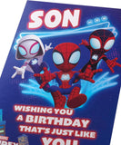 Marvel Spider Man Son Cool Design Birthday Card
