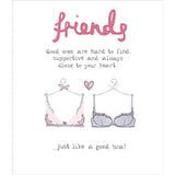 Friends are Just Like A Good Bra! Blank Greeting Card Suit Any Occasion 347955