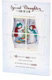 Snowmen Decorating a Tree Daughter & Son In Law Christmas Card