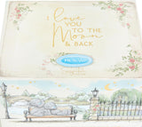Tatty Teddy Luxury Bone China 'Moon and Back' Mug for A Loved One Presented in Satin-Lined Gift Box Signature Collection