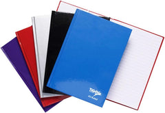 Tiger A6 Hardback Notebook – Case Bound, Feint Ruled, 80 Sheets (Single)