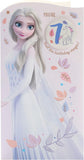 Disney 7th Birthday Card For Her/Girl With Envelope - Frozen Design With Elsa
