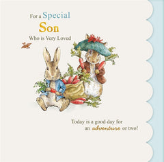 Peter Rabbit Special Son Birthday Card