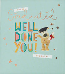 Boofle Graduation Card - 'Well Done You' - Cute Design