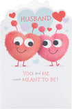 Valentine's Day Card for Husband - Fluffy Hearts Design