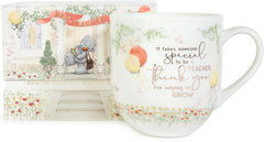 Tatty Teddy Luxury Bone China Gift Mug for Teacher Thank You Presented in Satin Lined Gift Box Signature Collection