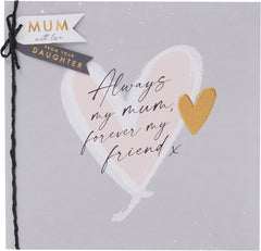 Birthday Card for Mum from Daughter Love Heart Design