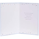 Birthday Card For Fiance Cute Design With Heart and Stars