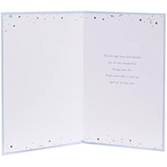 Birthday Card For Fiance Cute Design With Heart and Stars