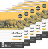 Rhino 200 x 127 Shorthand Notebook 300 Pages / 150 Leaf 8mm Lined (Pack of 5)