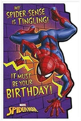Marvel My Spider Sense is Tingling" Birthday Card