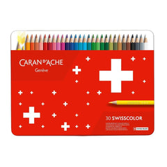 Caran d’Ache Swisscolor Colour Pencils – Box of 30 Assorted Colours