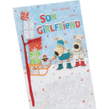 Boofles Sleigh Son & Girlfriend Christmas Card