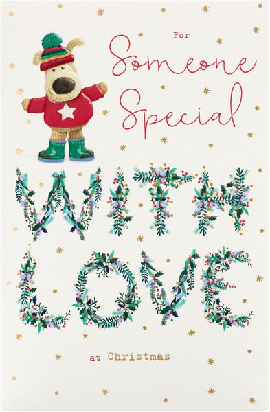 Boofle For Someone Special Festive Hugs Await Cute Christmas Greeting Card