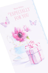 Teacups Design Birthday Card