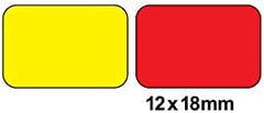 Blick Rectangular Stickers Assorted Colour 12 mm x 18 mm (120 Stickers)