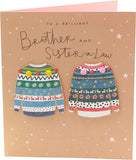 Brother & Sister In Law Christmas Jumpers Christmas Card