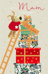 Boofle Lovely Mum with Love Cute Christmas Greeting Card