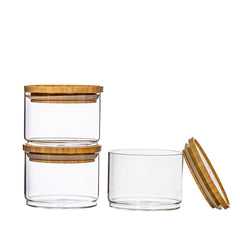 Sass & Belle Stacking Glass Storage Jars - Set of 3