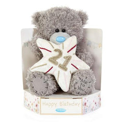 Bear 21st Birthday Star Plush 7" High