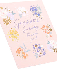 UK Greetings Mother's Day Card for Grandma - Lovely Floral Design