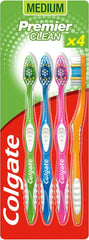 A - Z Colgate Toothbrush Premier Clean 4 Pack White
