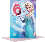 Disney Frozen Elsa Magic and Sparkle 6th Birthday Card