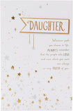 Birthday Card for Daughter - Stars Design