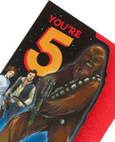 Star Wars 5th Birthday Card Chewbacca