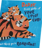 Roarsome Design for Daddy from Your Little Cubs Father's Day Card