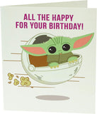 All The Happy Star Wars Baby Yoda Birthday Card