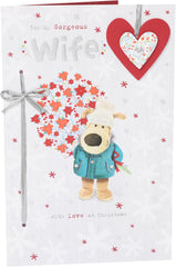 Boofle With Flower Wife Christmas Card