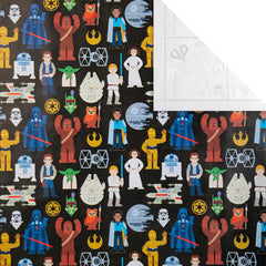 Star Wars Design 2M Gift Wrapping Paper Roll - Pack of 3