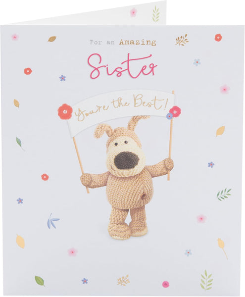 Boofle Birthday Card for Sister – Adorable & Fun Design
