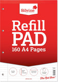 A4 Refill Pad - Ruled feint and margin, 160 pages of 75gsm paper.