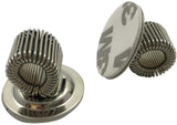 50 x Self Adhesive Metal Pen Holder Silver