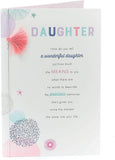 Daughter Birthday Card with Nice Sentimental Verse Luxury Card