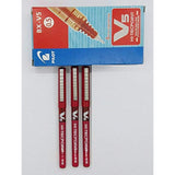 3 x Pilot V5 Liquid Ink Rollerball 0.5 mm Tip Red