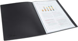 Rapesco Germ-Savvy™ Antibacterial A4 Flexible Slim Display Book 20 Pocket - Black (Pack 2)