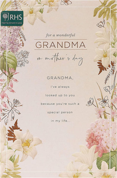 Floral Design Grandma Mother's Day Card